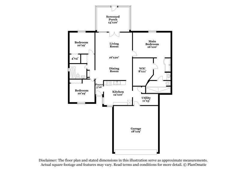 2,380/Mo, 1084 Little Creek Rd Orlando, FL 32825 Floor Plan View
