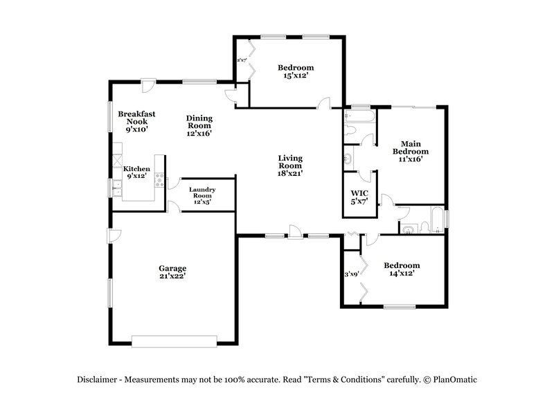 2,000/Mo, 2109 Lake Francis Dr Apopka, FL 32712 Floor Plan View