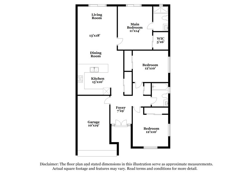 2,295/Mo, 12640 Whiterapids Dr Orlando, FL 32828 Floor Plan View