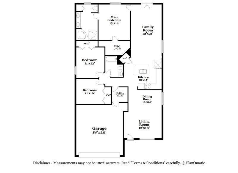 2,170/Mo, 5551 Pats Pt Winter Park, FL 32792 Floor Plan View