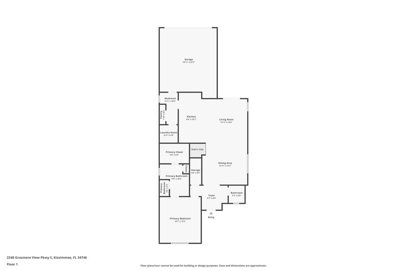 1,990/Mo, 2240 Grasmere View Pkwy S Kissimmee, FL 34746 Floor Plan View
