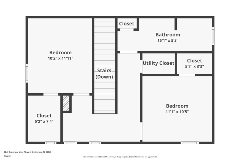 1,990/Mo, 2240 Grasmere View Pkwy S Kissimmee, FL 34746 Floor Plan View 2