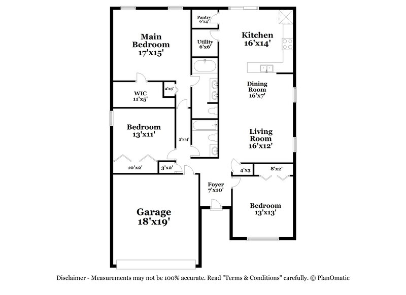 2,250/Mo, 15629 Galbi Dr Orlando, FL 32828 Floor Plan View