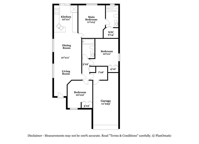 2,070/Mo, 6340 Tidewave St Orlando, FL 32822 Floor Plan View