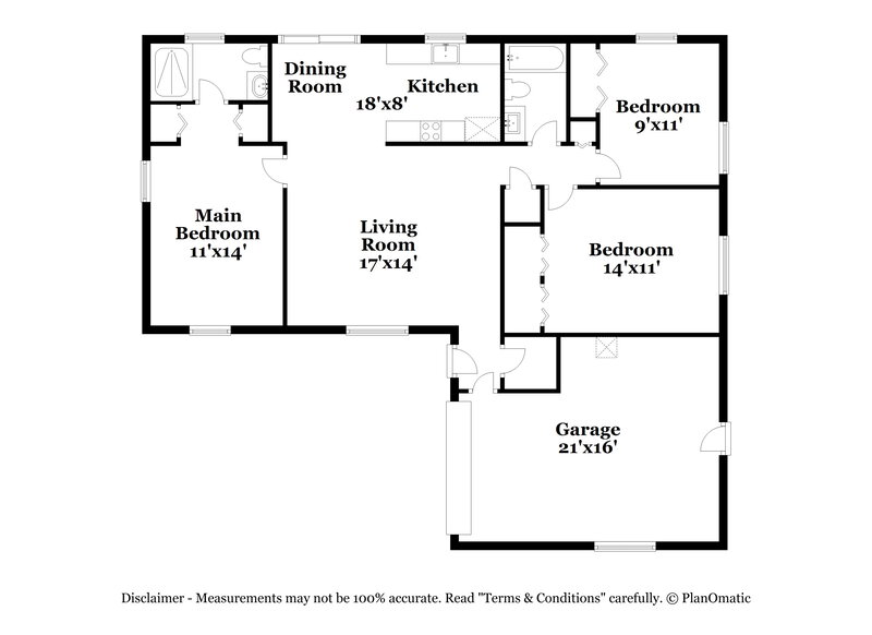 2,075/Mo, 206 Loch Low Dr Sanford, FL 32773 Floor Plan View