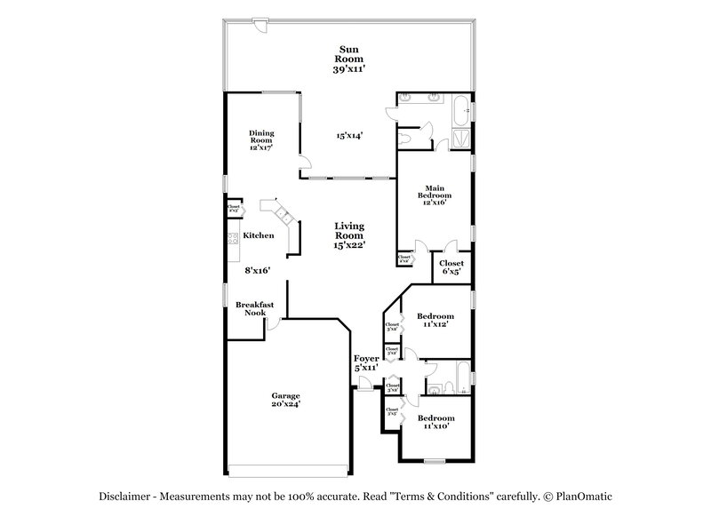 2,360/Mo, 12537 Darby Ave Orlando, FL 32837 Floor Plan View