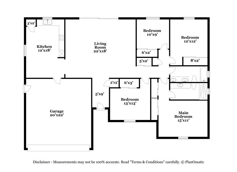 3,460/Mo, 12242 Medan St Orlando, FL 32837 Floor Plan View