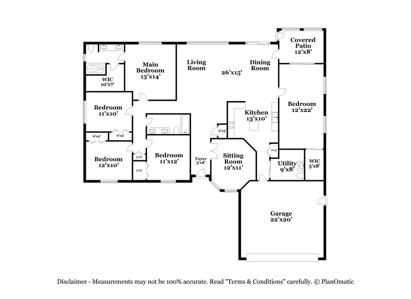 2,540/Mo, 4710 Marsh Harbor Dr Tavares, FL 32778 Floor Plan View