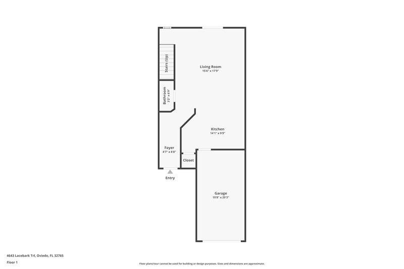 2,285/Mo, 4643 Lacebark Trl Oviedo, FL 32765 Floor Plan View