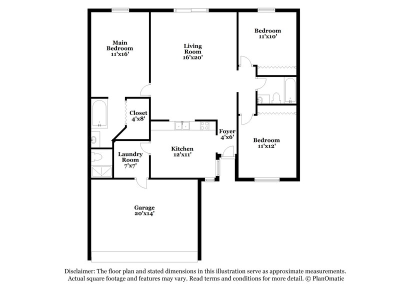 2,010/Mo, 15840 Wilkinson Dr Clermont, FL 34714 Floor Plan View
