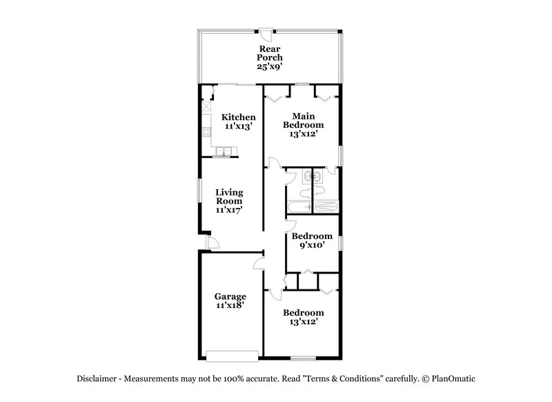 2,810/Mo, 5618 New Cambridge Rd Orlando, FL 32810 Floor Plan View