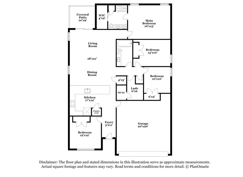 2,590/Mo, 1042 Dudley Dr Kissimmee, FL 34758 Floor Plan View
