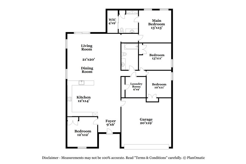 2,880/Mo, 1201 Croydon Cir Kissimmee, FL 34758 Floor Plan View