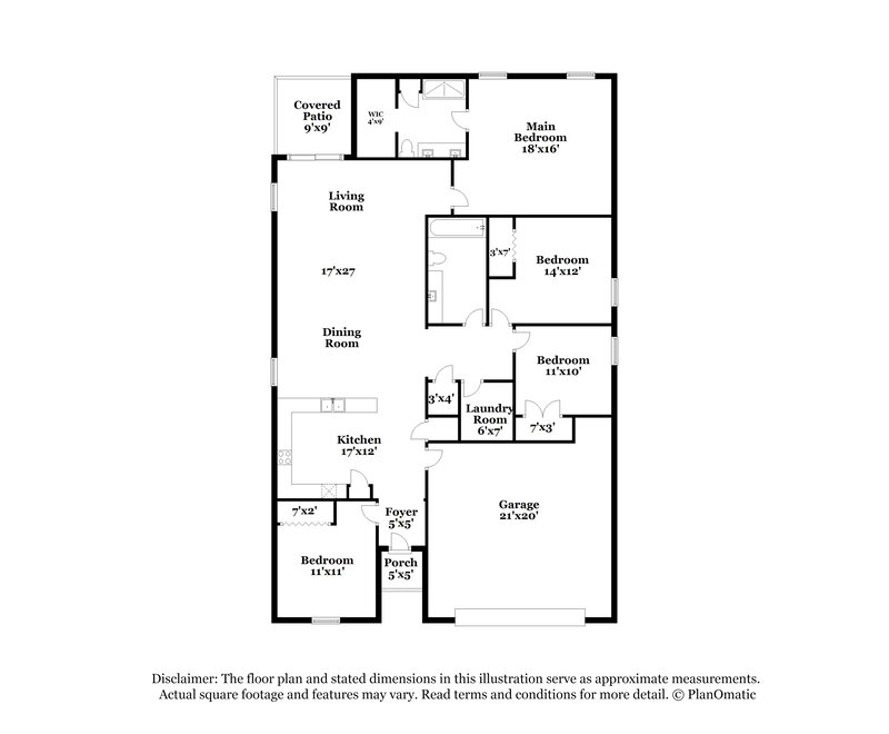 1,855/Mo, 1307 Banbridge Dr Kissimmee, FL 34758 Floorplan View