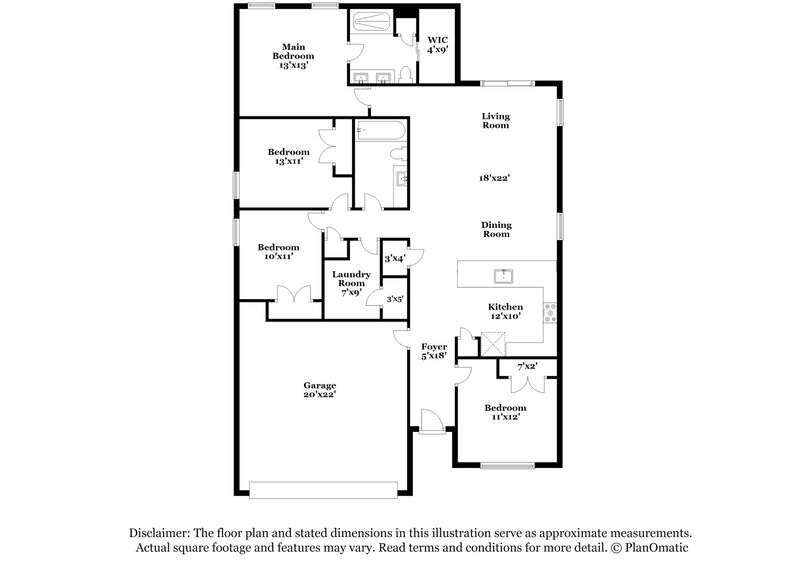 1,920/Mo, 1387 Burnley Ct Kissimmee, FL 34758 Floorplan View
