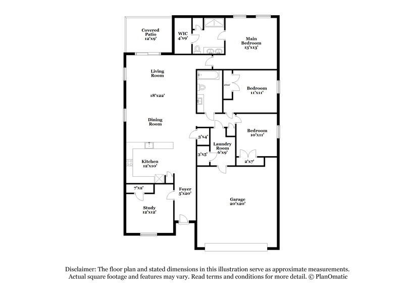 2,030/Mo, 1851 Superior Ct Poinciana, FL 34759 Floor Plan View