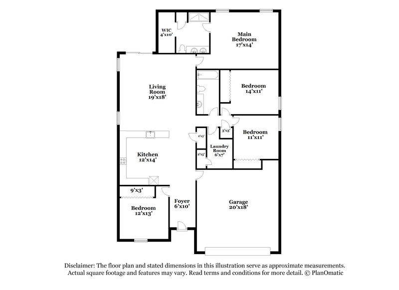 2,035/Mo, 651 Mercado Ct Kissimmee, FL 34758 Floor Plan View