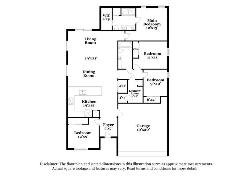 2,035/Mo, 803 Savona Pl Kissimmee, FL 34758 Floorplan View
