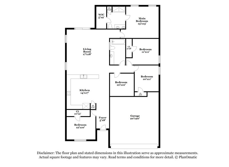 2,185/Mo, 850 San Jose Ct Kissimmee, FL 34758 Floor Plan View
