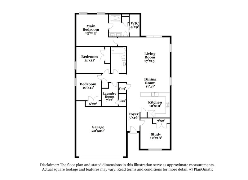 1,825/Mo, 903 Dartmouth Ct Kissimmee, FL 34758 Floor Plan View