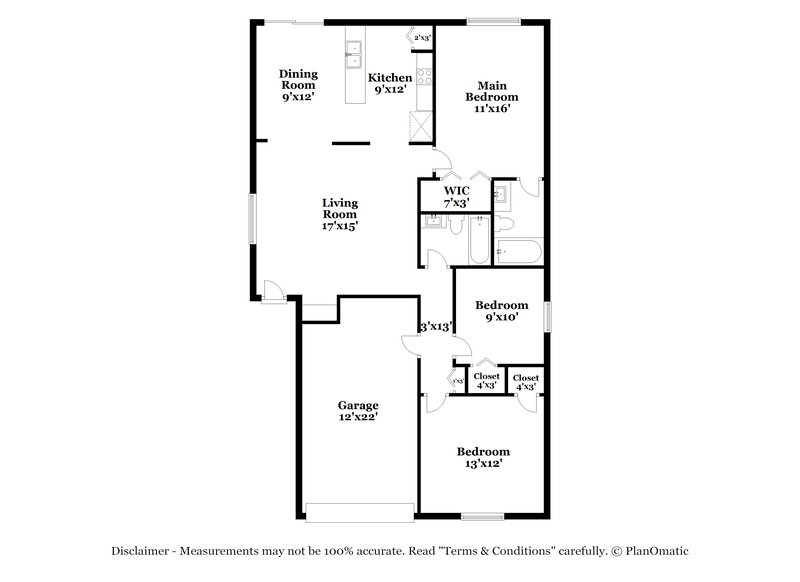 2,030/Mo, 2451 Parsons Pond Cir Kissimmee, FL 34743 Floor Plan View