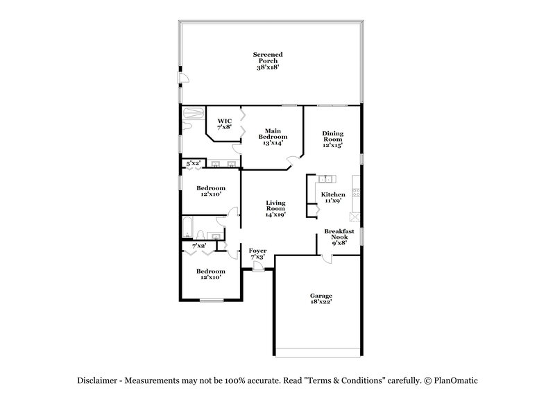 2,370/Mo, 10807 Leader Ln Orlando, FL 32825 Floor Plan View