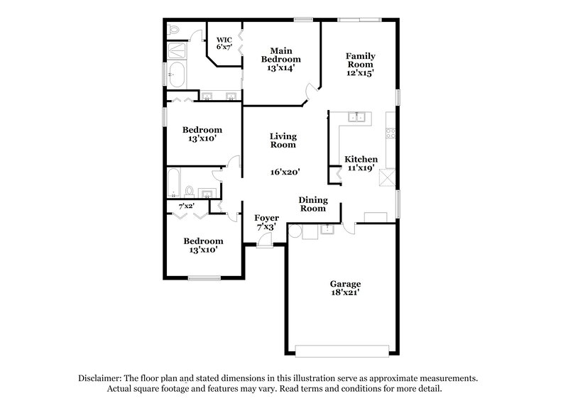 2,315/Mo, 1035 Pine St Apopka, FL 32703 Floor Plan View