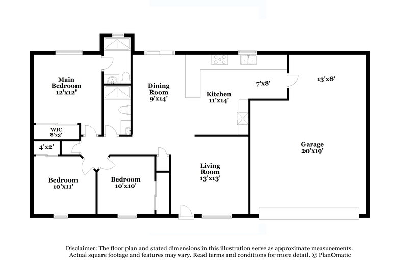 2,105/Mo, 8660 Lyonia Dr Orlando, FL 32829 Floor Plan View