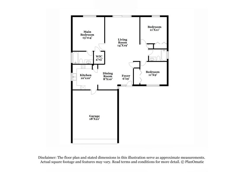 2,150/Mo, 2922 Autumn Run Pl Orlando, FL 32822 Floor Plan View