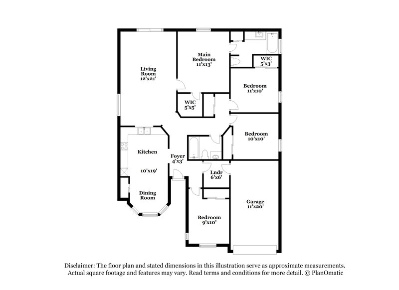 2,205/Mo, 2122 Donegan Pl Orlando, FL 32826 Floor Plan View