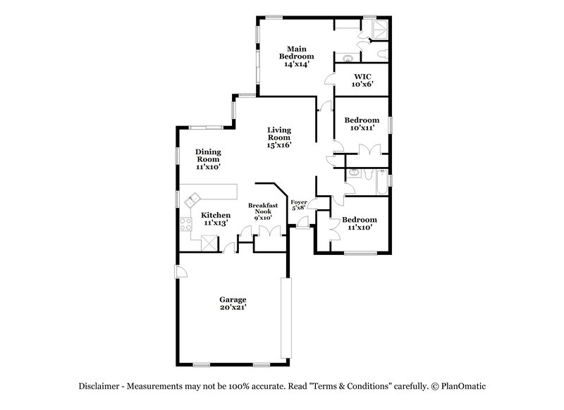 2,525/Mo, 6540 Piccadilly Ln Orlando, FL 32835 Floor Plan View