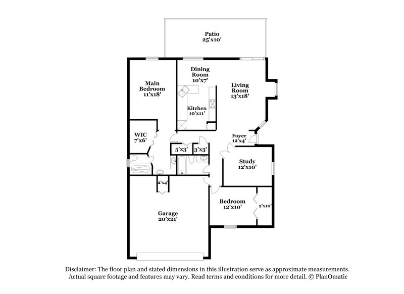 2,555/Mo, 11519 Keeley Ct Orlando, FL 32837 Floor Plan View