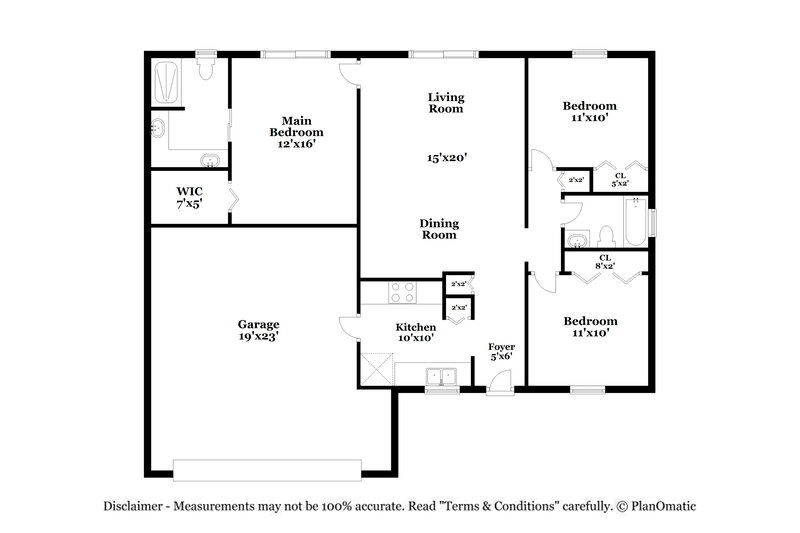 2,060/Mo, 14074 Ithaca Way Orlando, FL 32826 Floor Plan View