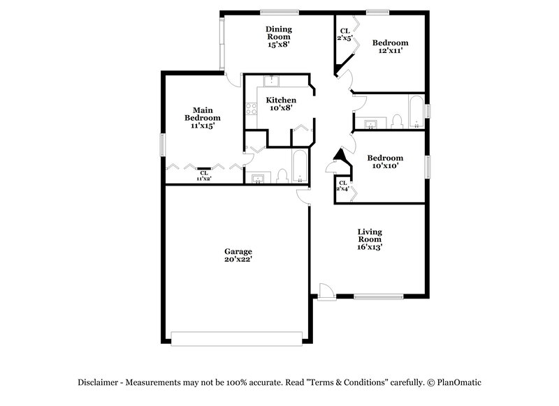 2,045/Mo, 107 W Cleveland St Apopka, FL 32703 Floor Plan View