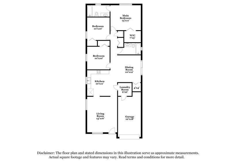 2,170/Mo, 9620 Hollyhill Dr Orlando, FL 32824 Floor Plan View