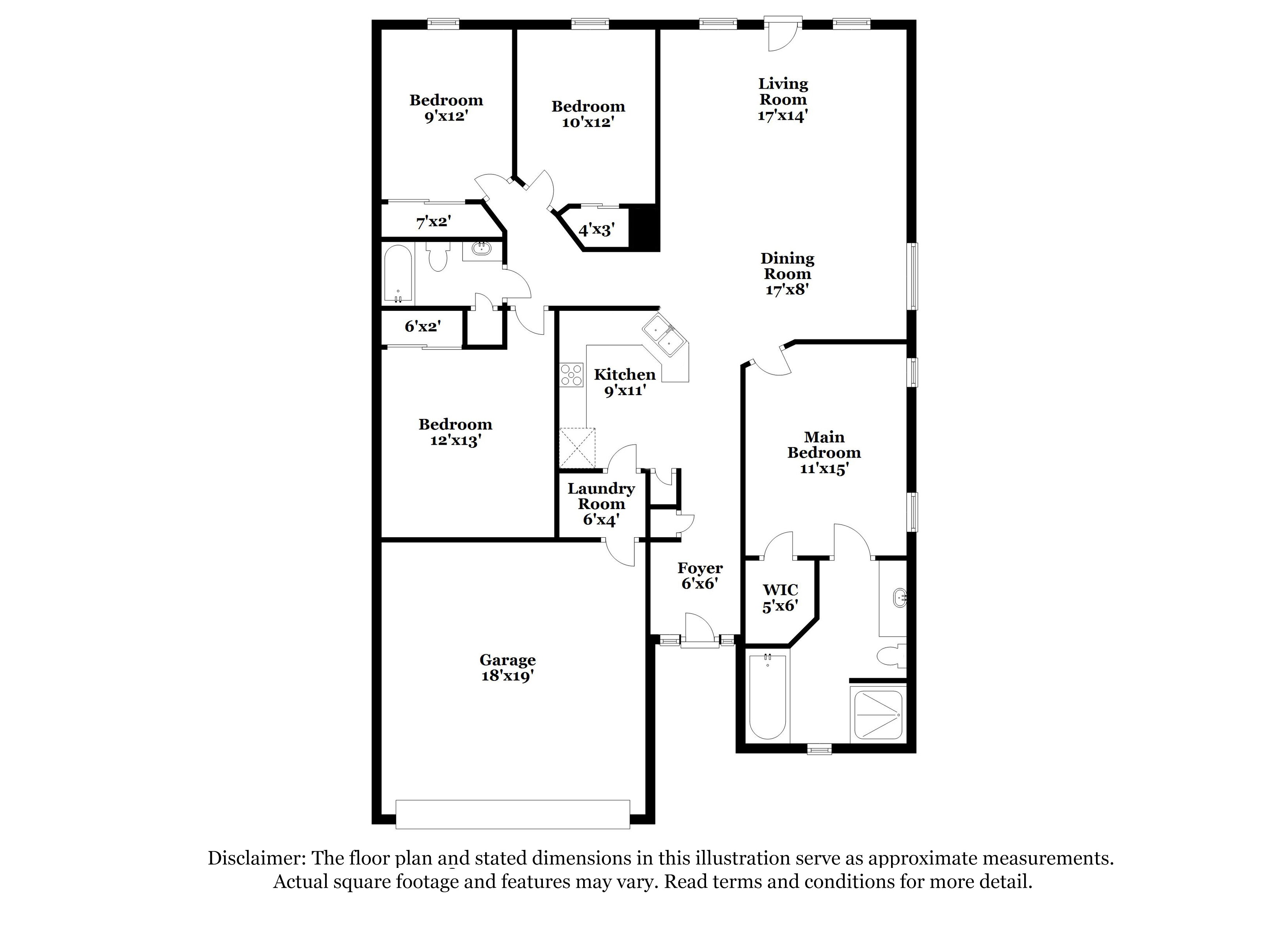 2,245/Mo, 2308 Bracknell Forest Trl Tavares, FL 32778 Floor Plan View