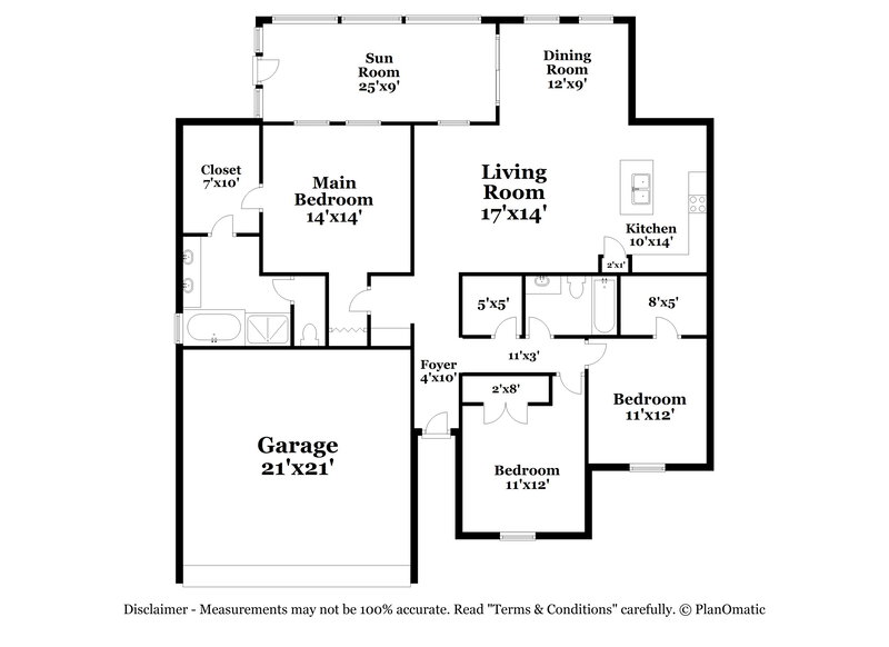 2,185/Mo, 3108 Brinwood Dr Kissimmee, FL 34758 Floor Plan View