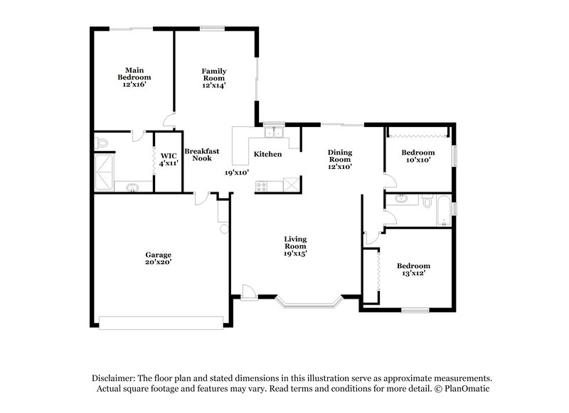 2,570/Mo, 1556 Monticello St Deltona, FL 32725 Floor Plan View