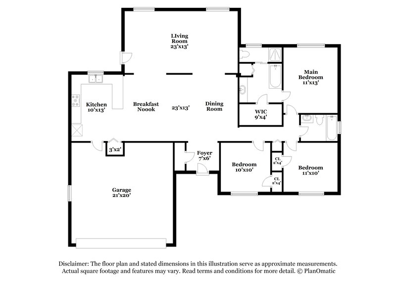 2,135/Mo, 5166 Clarion Hammock Dr Orlando, FL 32808 Floorplan View
