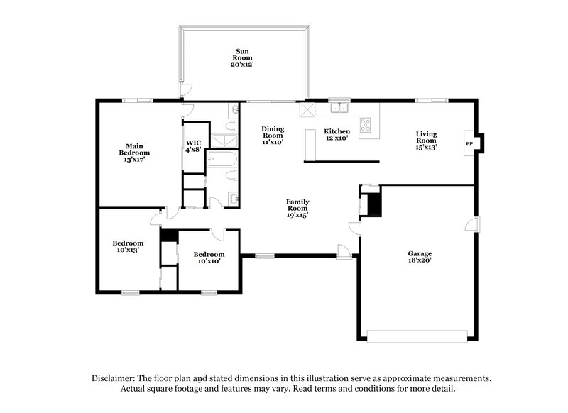 1,905/Mo, 501 Salerno Dr Deltona, FL 32725 Floor Plan View
