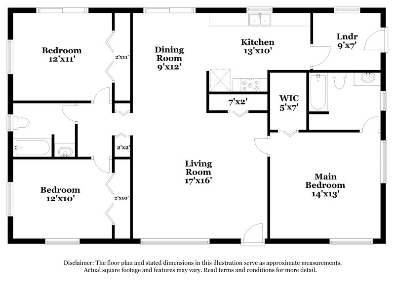 1,780/Mo, 311 Cortez Ct Kissimmee, FL 34758 Floor Plan View