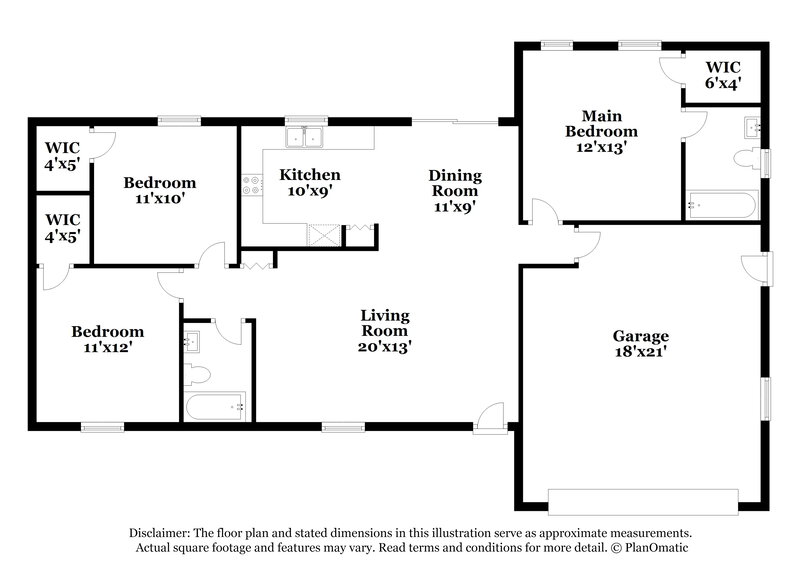 1,710/Mo, 206 Howard Ct Mascotte, FL 34753 Floor Plan View