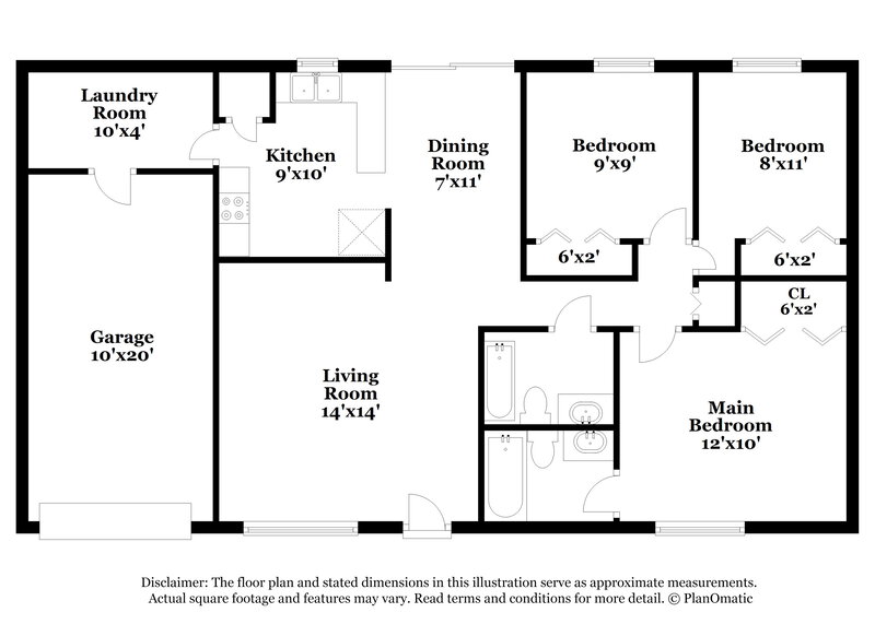 1,695/Mo, 1075 W New York Ave Orange City, FL 32763 Floor Plan View