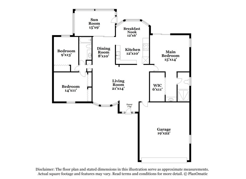1,840/Mo, 2651 Waterview Dr Eustis, FL 32726 Floor Plan View