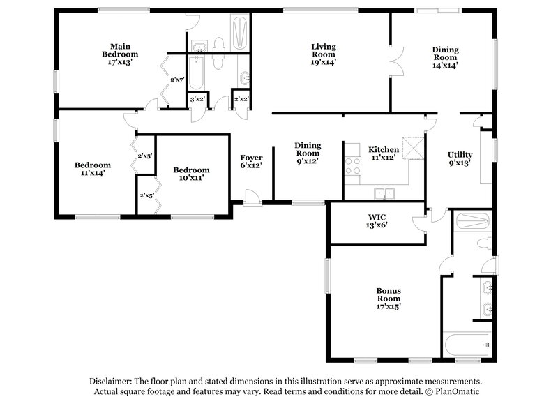 1,720/Mo, 129 Lowell Road Winter Haven, FL 33884 Floor Plan View
