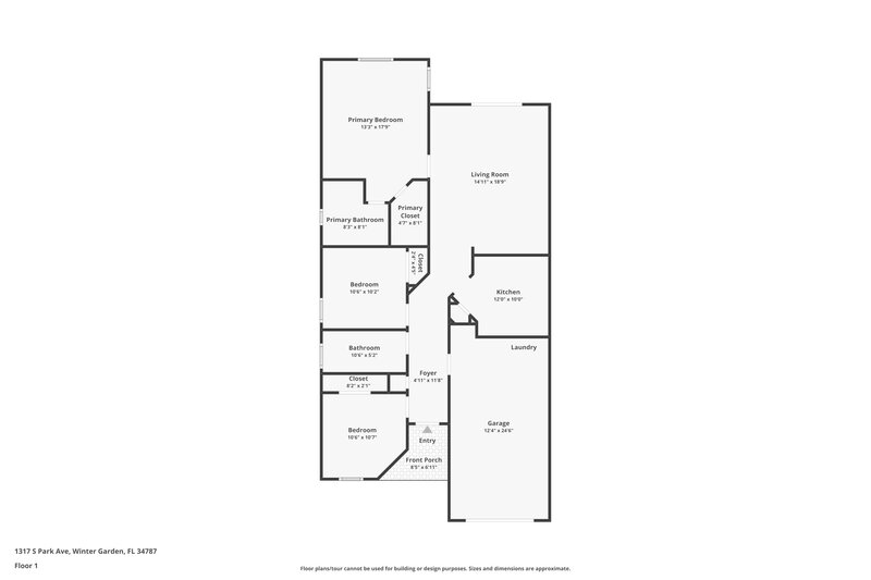 1,975/Mo, 1317 S Park Avenue Winter Garden, FL 34787 No Caption View