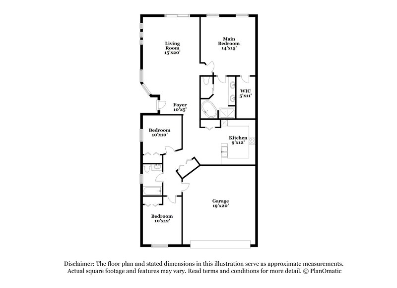 2,305/Mo, 1050 Wickerwood St Ocoee, FL 34761 Floor Plan View