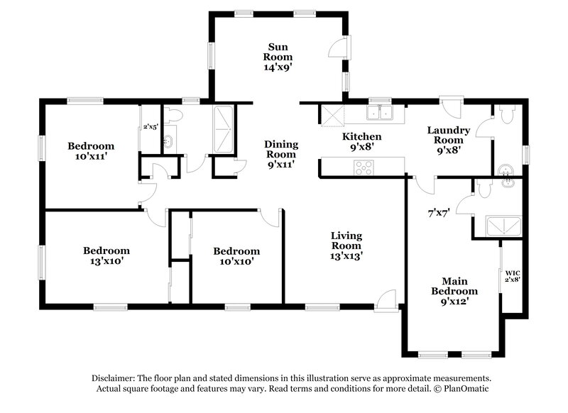 1,910/Mo, 1094 Whitewood Dr Deltona, FL 32725 Floor Plan View