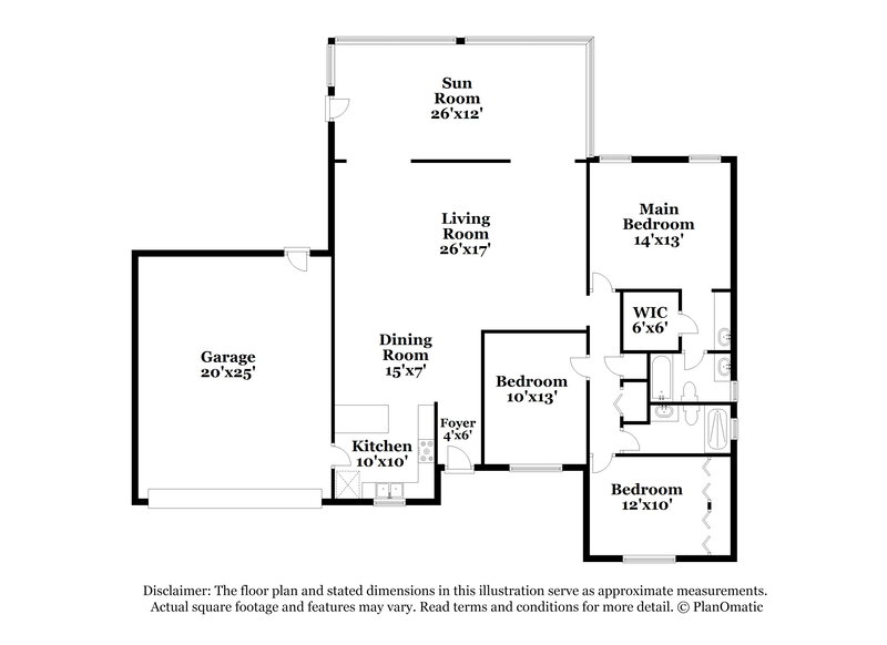 2,090/Mo, 10412 Manassas Cir Orlando, FL 32821 Floor Plan View