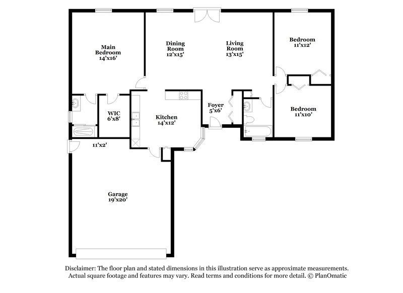 1,965/Mo, 12631 Bay Hill Dr Grand Island, FL 32735 Floor Plan View